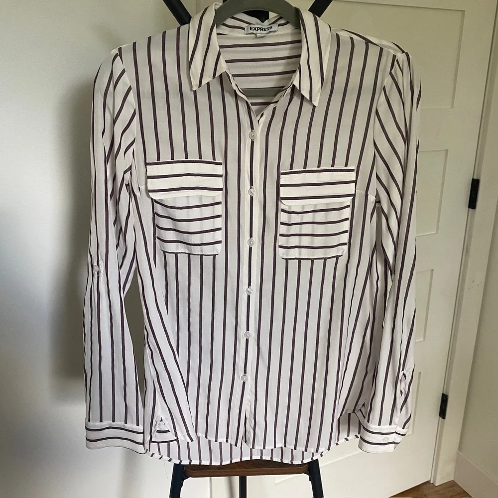 Striped Button Down - Picture 1 of 2